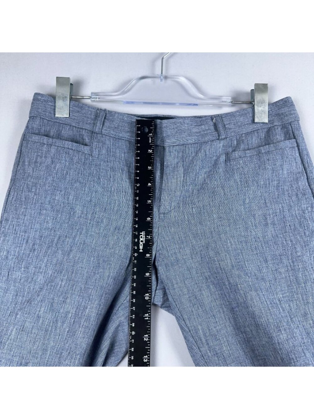 Banana Republic Sloan Ankle Pants Size 6 Large Blue Light Wash Stretch - Picture 10 of 13